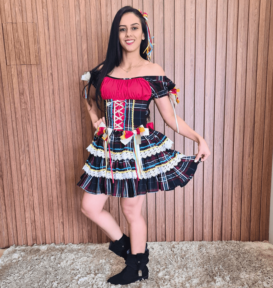 Vestido Fogueira do Meu Coração 
